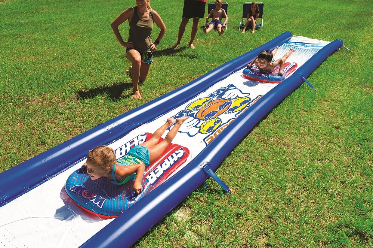 WOW Single Lane Slide with Attached Pool, 25′