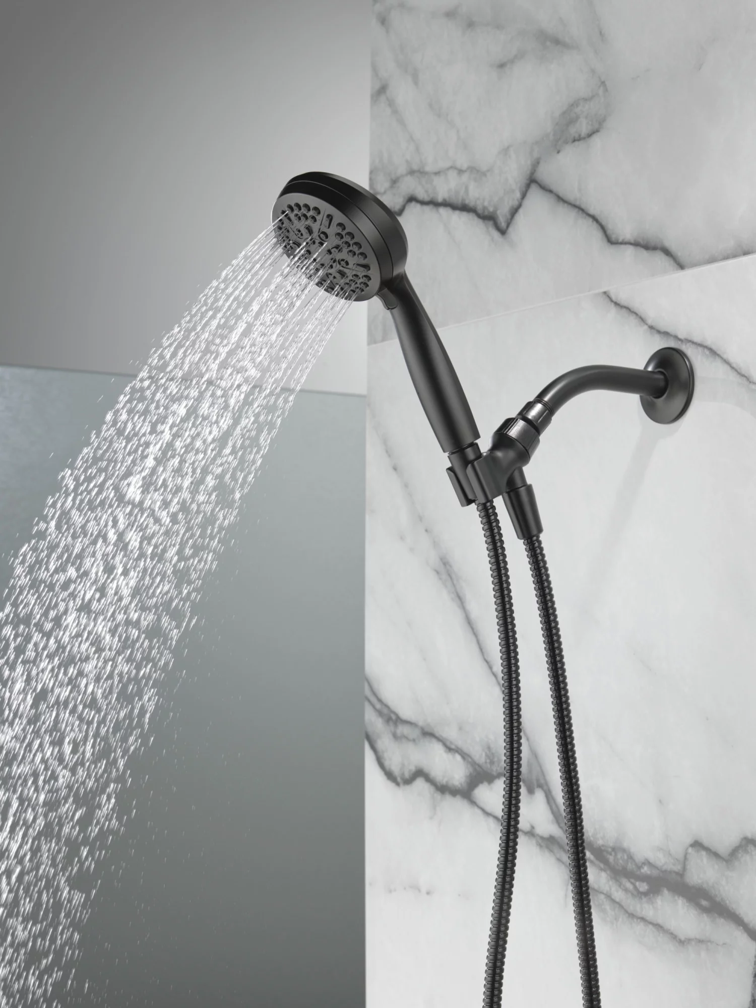 Delta 75511 Universal Showering Components 1.75 GPM Multi Function Hand Shower - Black - Curated Treasures Market