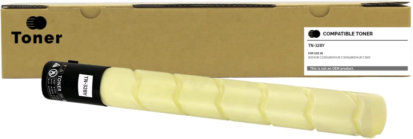TN328 Toner Cartridge TN328K TN328C TN328Y TN328M Compatible for Konica Minolta Bizhub C250i C300i C360i Copier Printer (Black Cyan Yellow Magenta 4