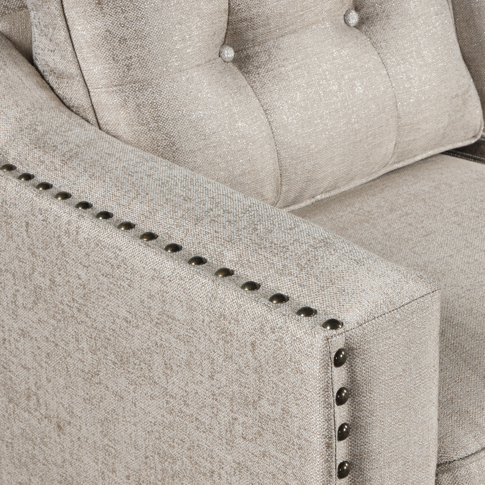 LANTRO JS 3 Piece Living Room Set with tufted cushions