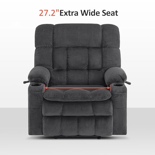 MCombo Dual Motor Power Lift Recliner Chair with Massage and Heat for Elderly People, Infinite Position, USB Ports, Cup Holders