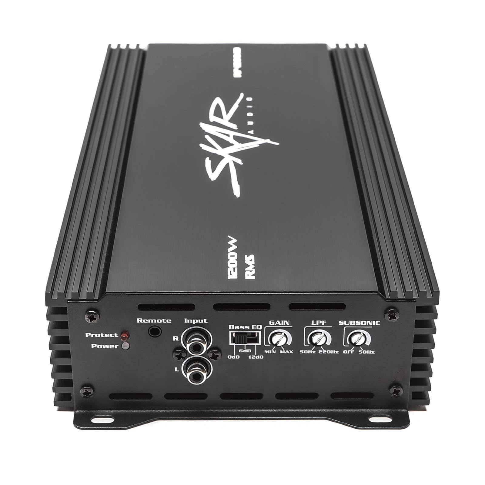 Skar Audio Rp-1200.1D Monoblock 1200-Watt Class D MOSFET Subwoofer Amplifier