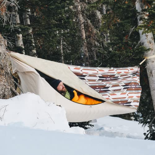 Haven Tents Lay Flat Hammock Tent - Waterproof Tent & Camping Hammock with Mosquito Net - Includes Insulated Pad and Rainfly - Haven Tent, Haven XL