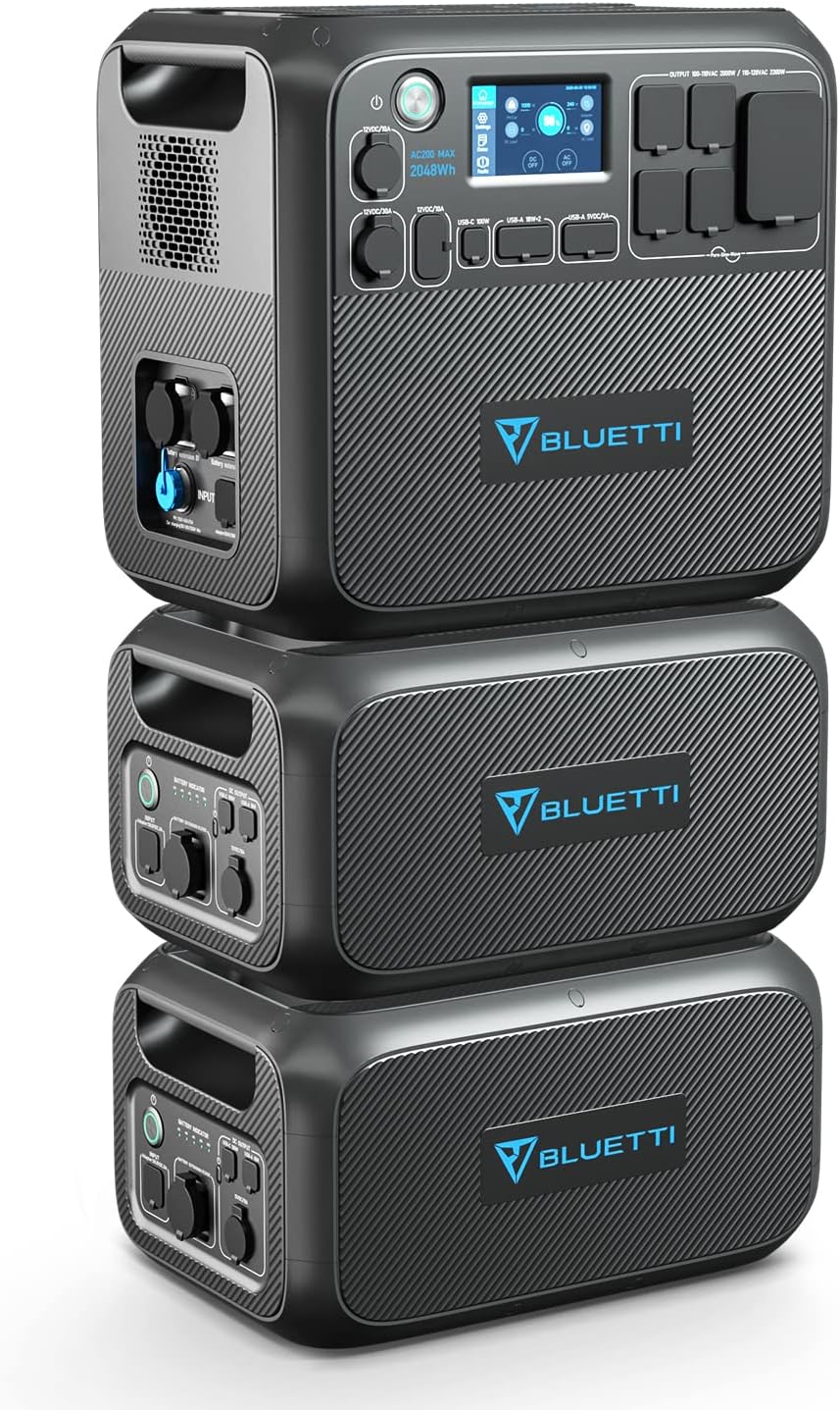 BLUETTI B230 Battery Module, 2048Wh LiFePO4 Power Station, Expandable Power for AC200MAX/AC200P/EB240/EB150 Solar Generator with 100W PD USB Output