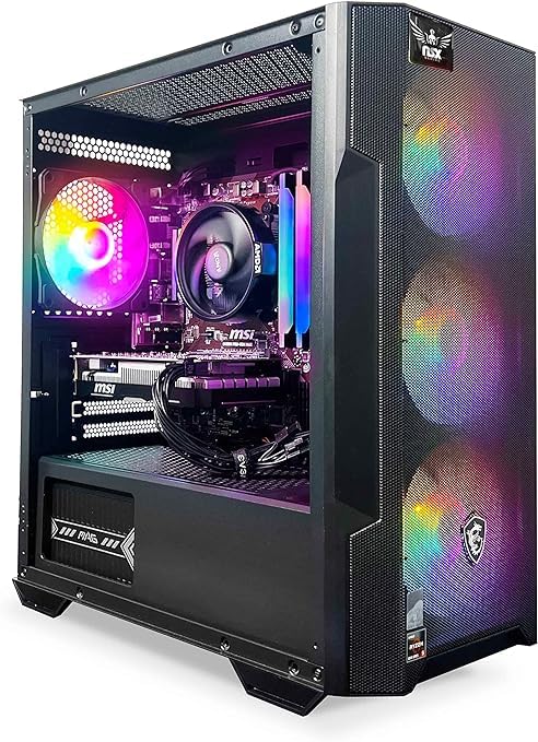 Tomcat Desktop Pc Ryzen 5 5500, RTX 3050 6GB, (2 * 8GB) 16 Gb RAM 3600 RGB, SSD 480GB M.2 NVME, W11, WiFi Ready, Mouse and Keyboard