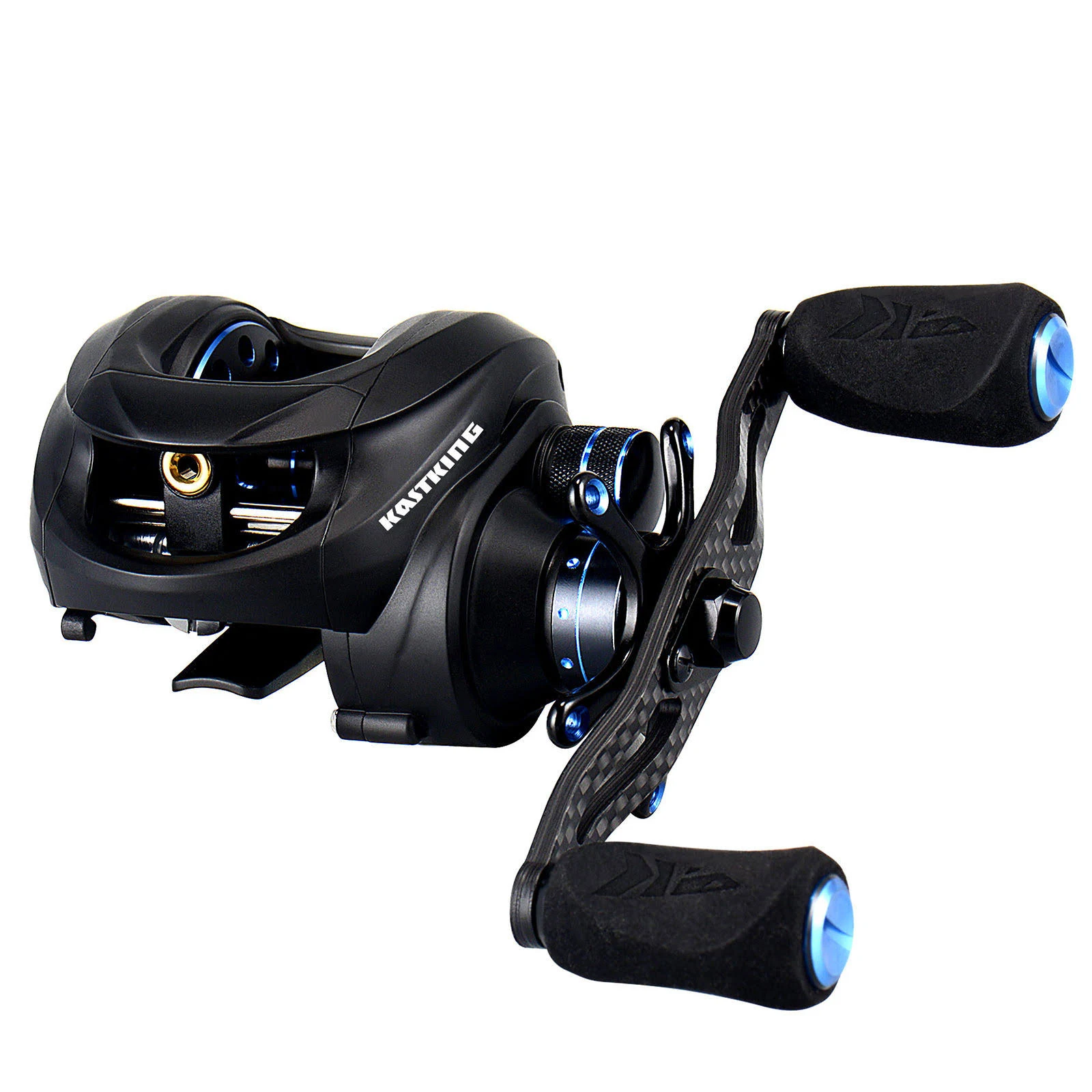 KastKing New Assassin Carbon Baitcasting Reel, Only 5.7 oz, 16.5 lb Carbon Fiber Drag, 11+1 BB, Dual Brakes, Our Lightest BAITCA