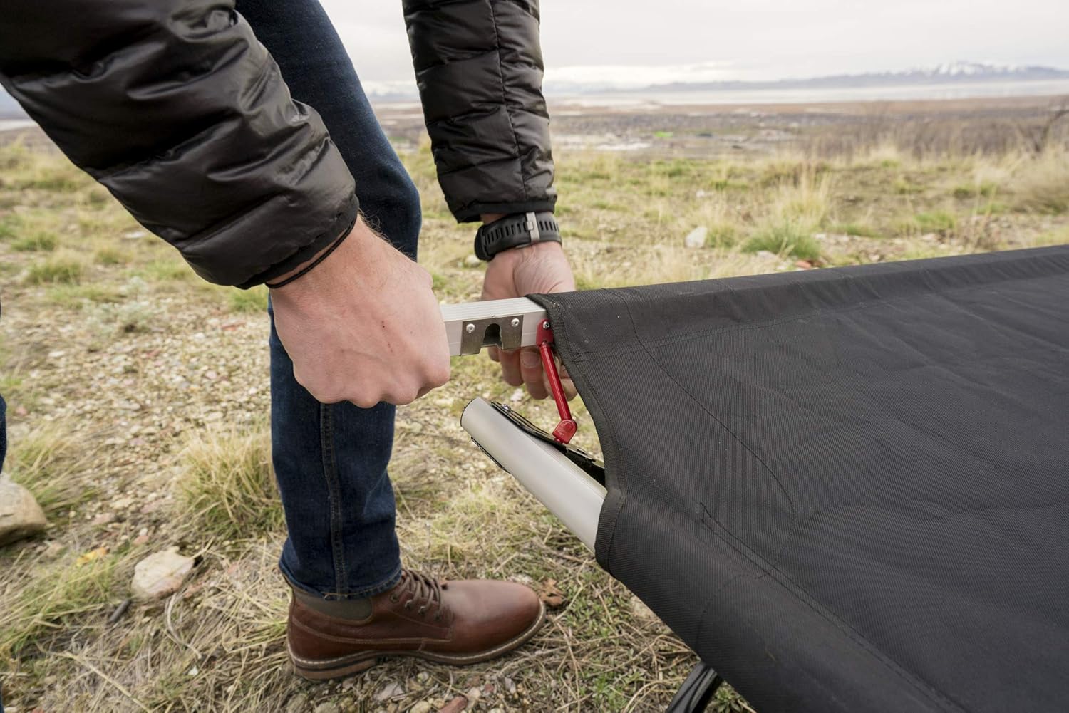 TETON Sports Adventurer Camp Cot; Folding Cot Great for Car Camping , Black