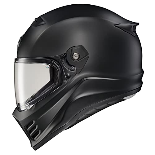 ScorpionEXO Covert FX Full Face Adult Motorcycle Helmet Street Fighter Style with Bluetooth Ready Speaker Pockets DOT ECE 22.06 Approved Unisex