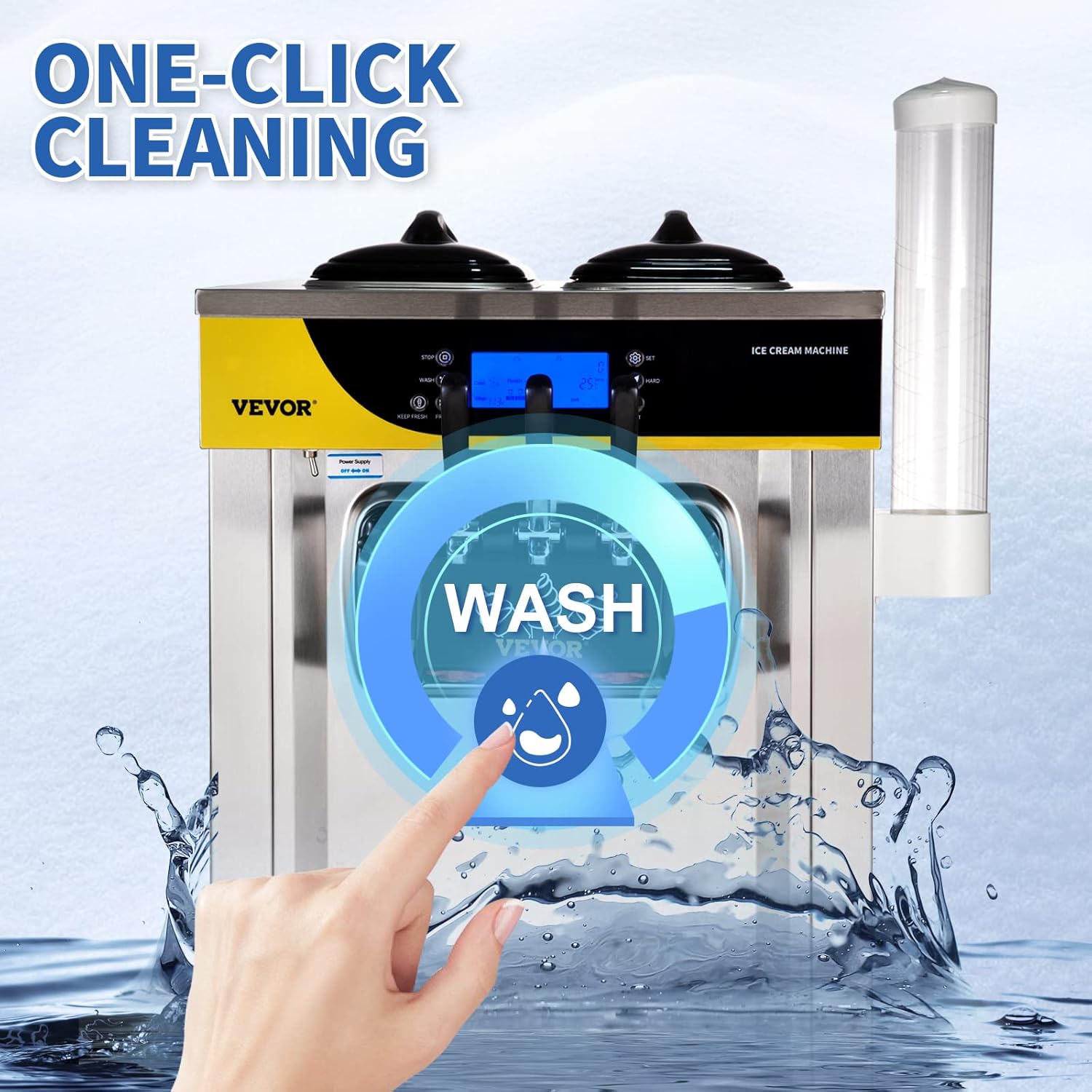 VEVOR Commercial Ice Cream Maker Machine for Home
