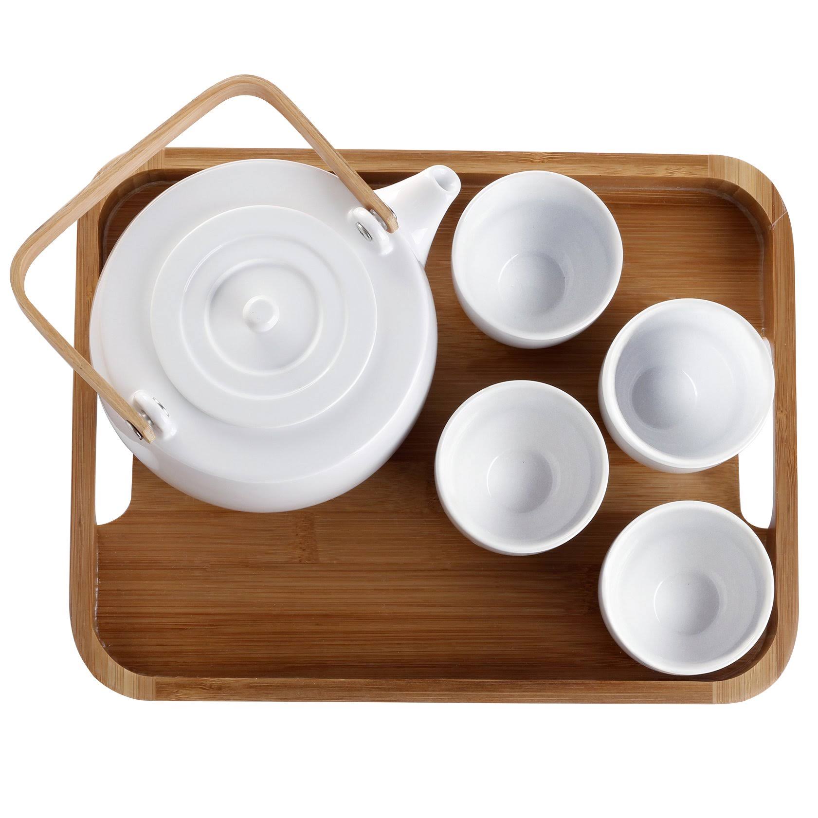 casaWare Serenity 7-Piece Tea Pot Set (White)