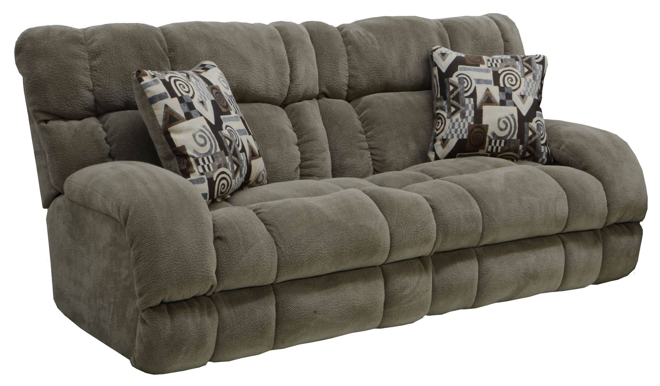 Catnapper Siesta Lay Flat Reclining Sofa in Porcini