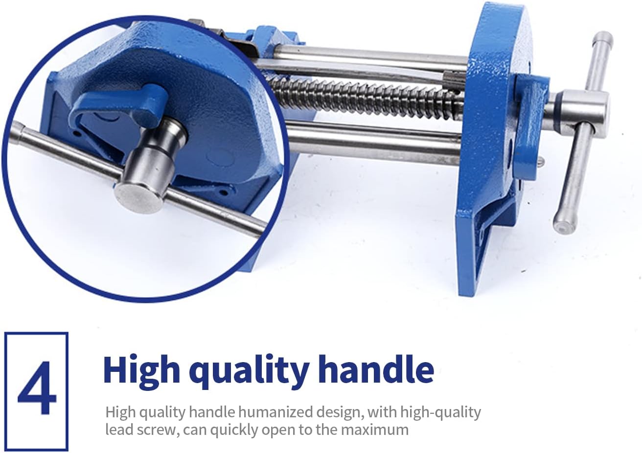AIWFL Woodworking Vise 10.5 Inch Rapid Acting Wood Working Vise Quick Release Woodworking Bench Vise Heavy-Duty Cast Iron Woodworker's Vise