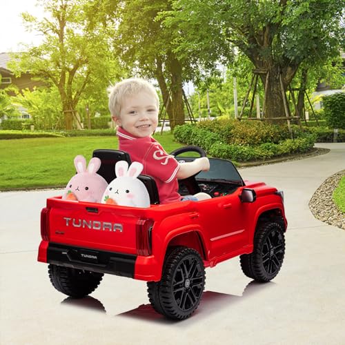 IDEALHOUSE Electric Car for Kids, 12v Ride on Truck Car, Ride-on Toys for Boys/Girls, Off-Road Kids Pickup Car with Remote Control, Spring Suspension