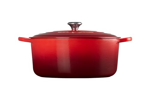 Le Creuset Enameled Cast Iron Signature Round Dutch Oven, 5.5 qt., Cerise