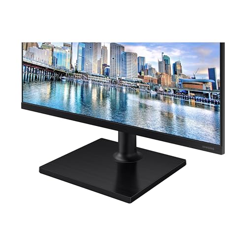 SAMSUNG FT45 Series 27-Inch FHD 1080p Computer Monitor, 75Hz, IPS Panel, HDMI, USB Hub, Height Adjustable Stand, 3 Yr WRNTY (LF27T450FQNXGO),Black