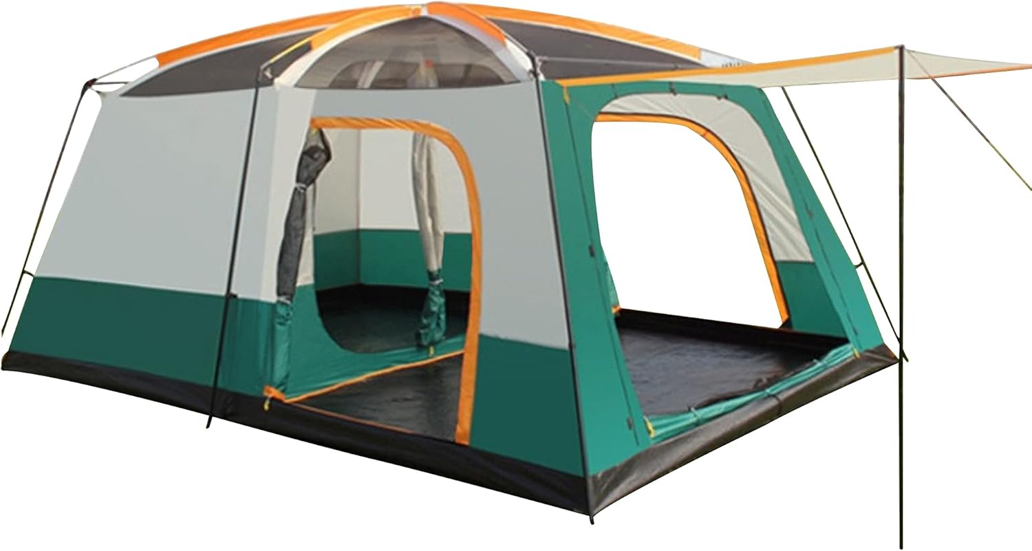 YGY Camping Tent 2 Room Large Space for 6/8/10-12 People, Weatherproof,for Parties,Picnic, Outdoors Travel,Camping Family Tents