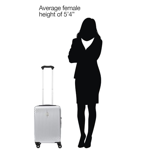 Travelpro Maxlite Air Hardside Expandable Carry on Luggage, 8 Spinner Wheels, Lightweight Hard Shell Polycarbonate Suitcase, Shadow Grey