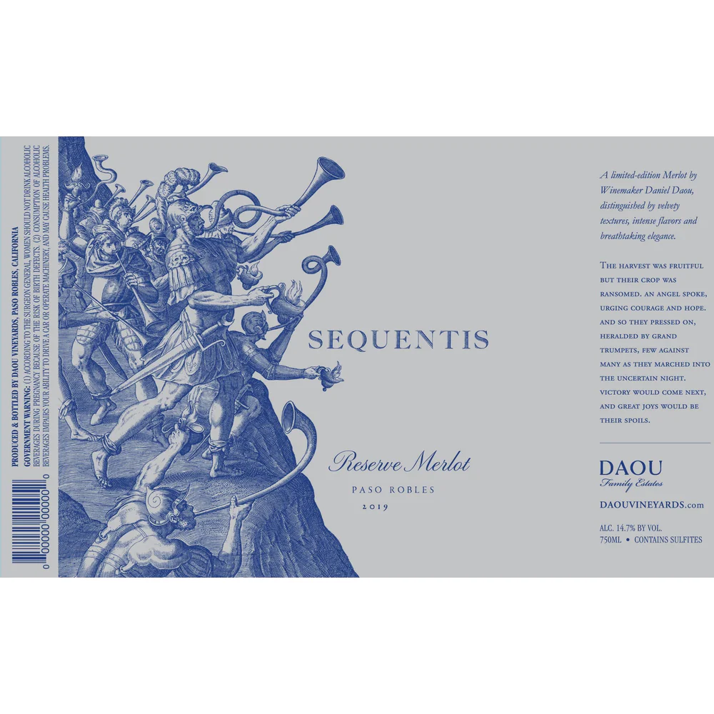 Sequentis by DAOU Paso Robles Reserve Merlot 750ml - Nestor Liquor