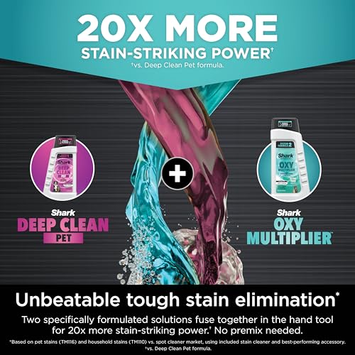 Shark StainStriker Portable Carpet Upholstery & Area Rug Cleaner, Bonus XL Tool & Full-Size Cleaning Solution, Stain & Odor Remover