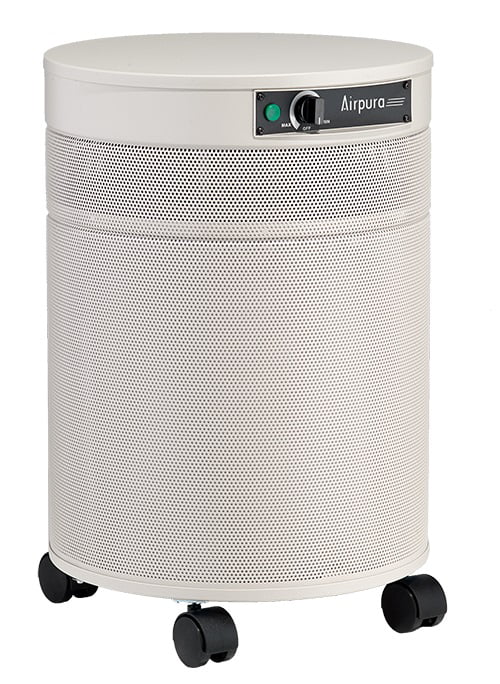 Airpura  Powdered Coated Galvanized Metal Air Purifier In Black Finish F600DLX