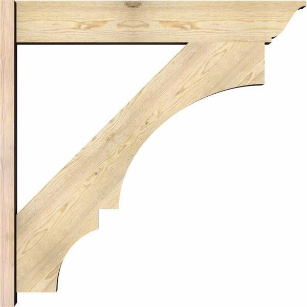 8x22W x 44x22D x 44x22H Balboa Rough Sawn Traditional Outlooker, Douglas Fir