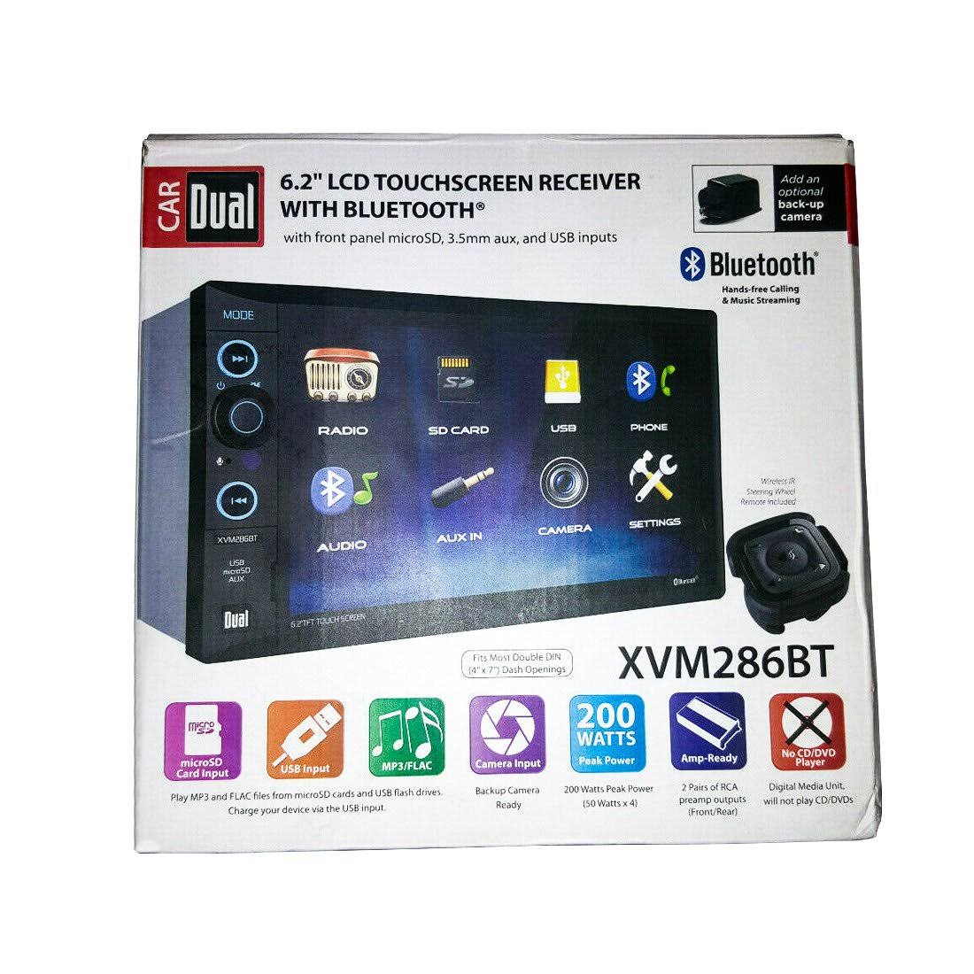 Dual Electronics Xvm286bt Double DIN Bluetooth Multimedia Car Receiver