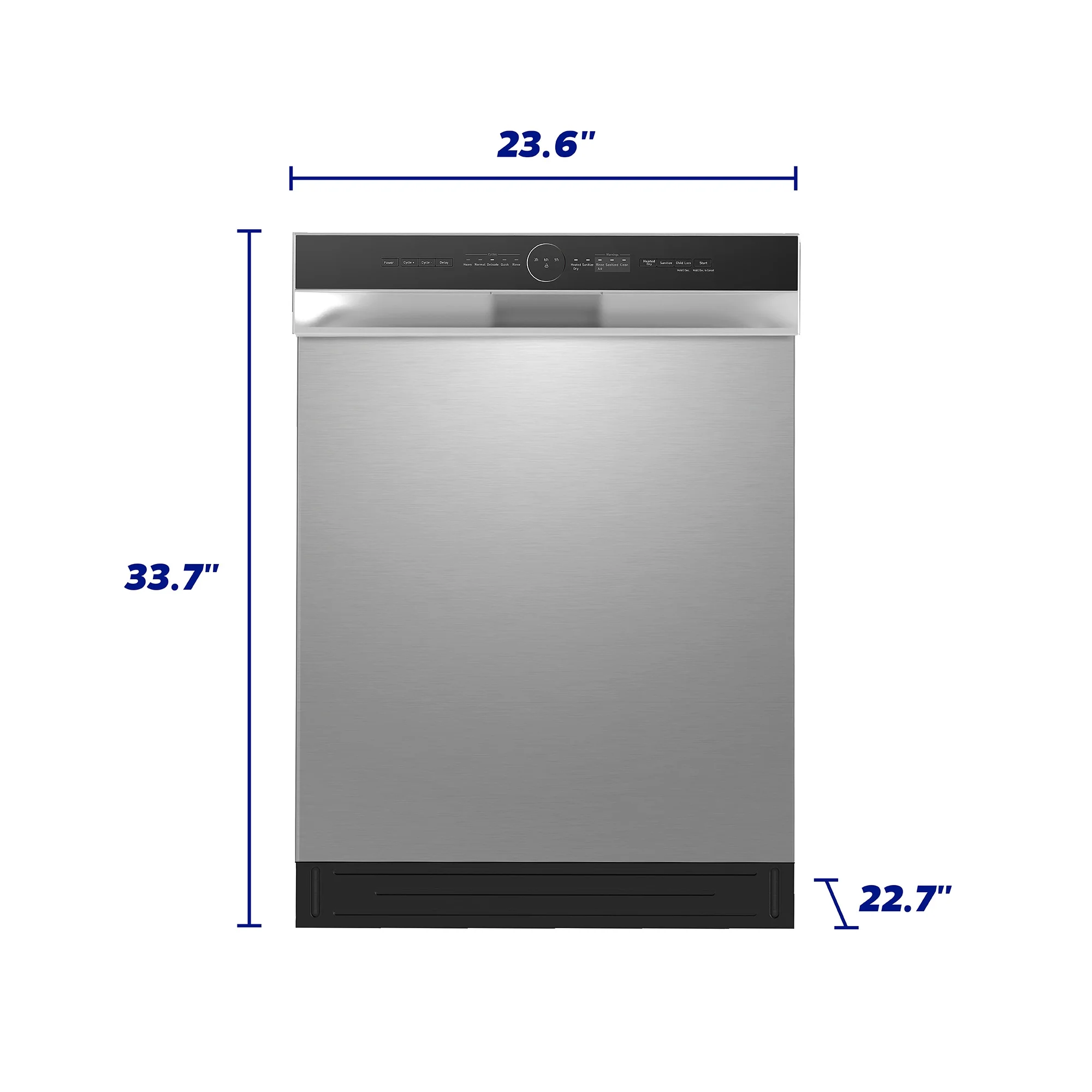 Element Electronics 24" Front Control Built-in Dishwasher - Stainless Steel (ENB5322HECS)