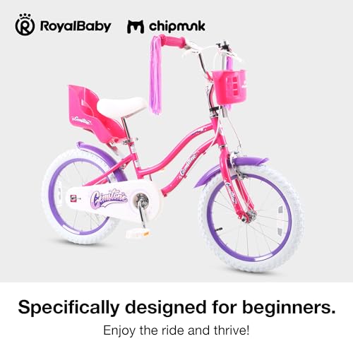 Chipmunk Kids Bike Toddlers 12 14 16 18 Inch Wheel Bicycle Beginners Boys Girls Ages 3-11 Years, Multiple Color Options
