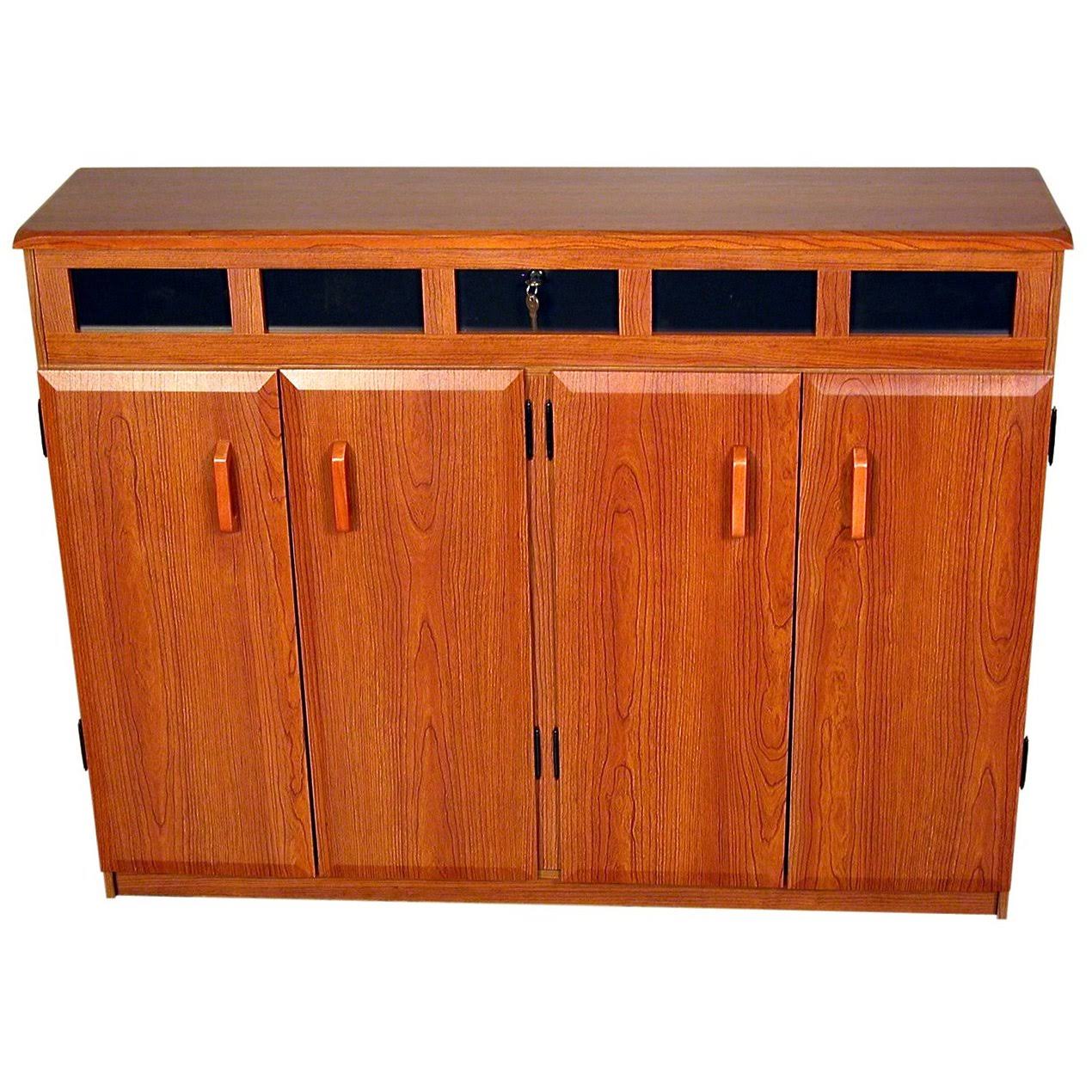 Venture Horizon Top Load Media Cabinet Cherry/Black - 2362-42BC