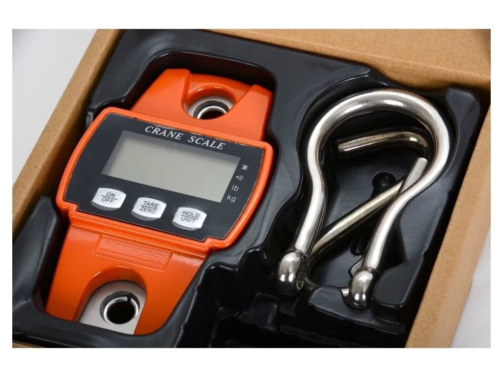 SellEton Portable Crane Scale Medium Duty | Hanging Scale Enclosure 600 lbs X 0.2 lb