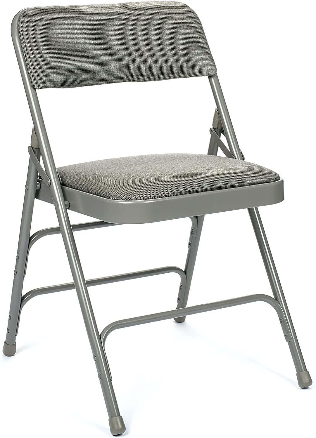 5pc. XL Series Folding Card Table and Triple Braced Fabric Padded Chair Set, Commercial Quality, Black, 38 x 38 x 29.5