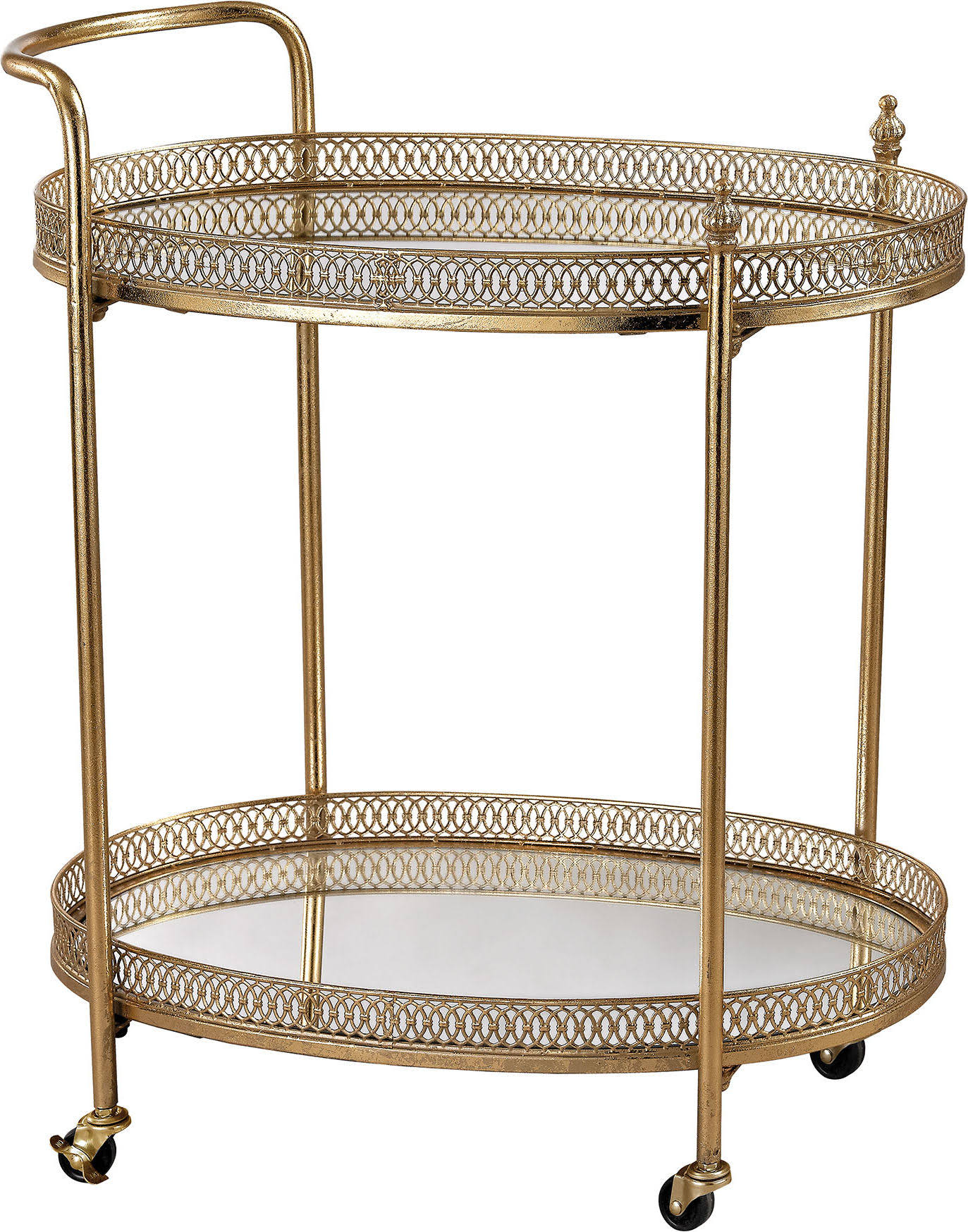 Sterling 3200-032 Banded Oval Bar Cart