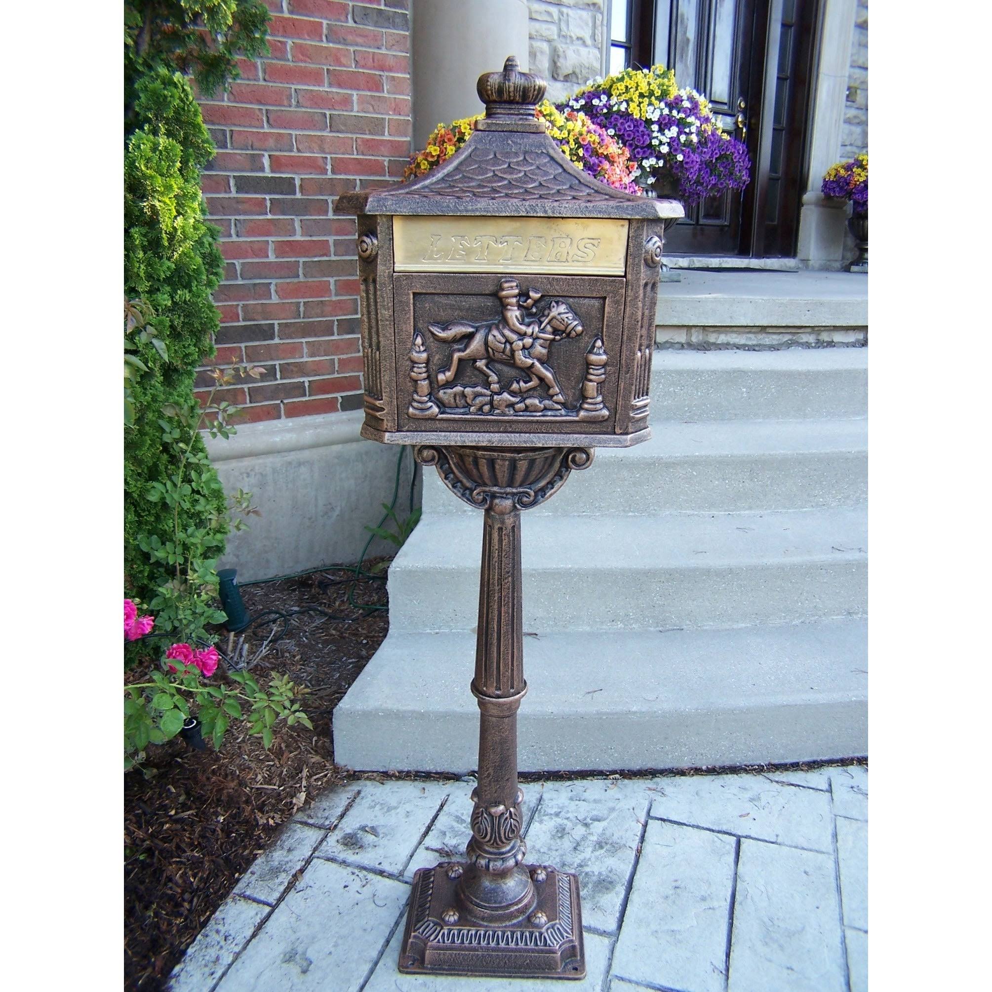 Cambridge Aluminum Mail Box - Antique Bronze