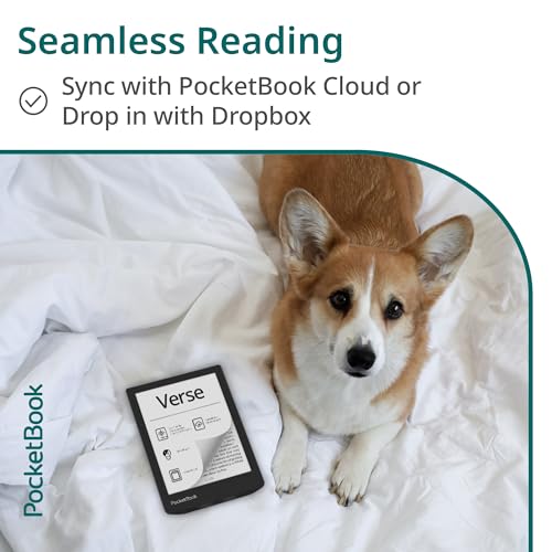PocketBook Verse E-Reader | Eye-Friendly 6'' E-Ink Carta™ HD Touchscreen | Adjustable SMARTlight | Up to 1 Month of Battery Life | WiFi & Memory Card