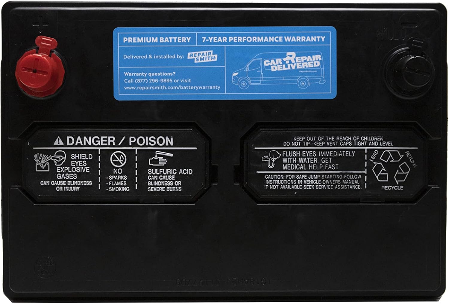 RepairSmith Mobile Mechanic Auto Starting Car Battery H8/49/L5 - Automotive Parts and Accessories, 900 CCA, 7 Year Warranty