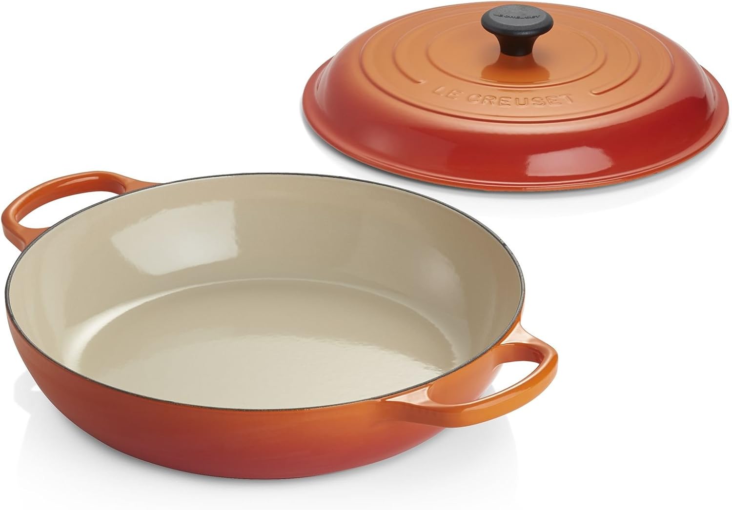 Le Creuset Enameled Cast Iron Signature Braiser, 5 qt. , Flame