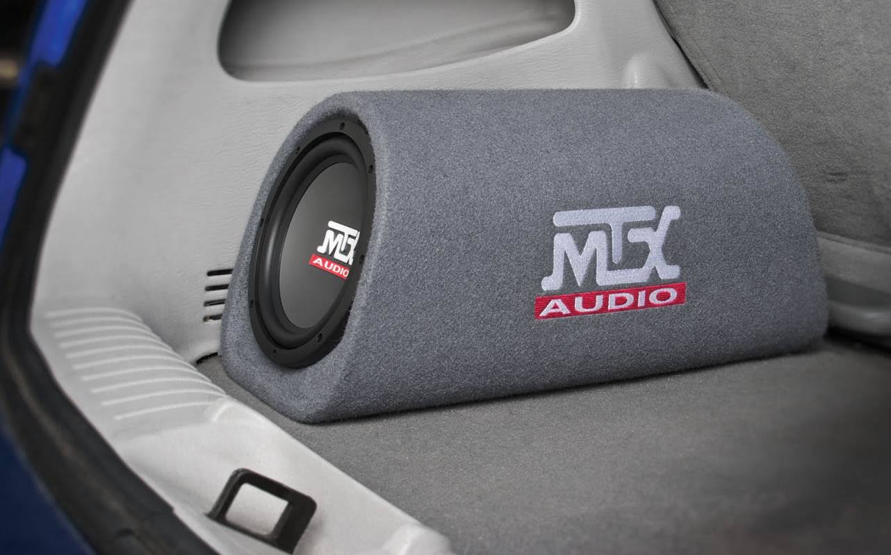 MTX Audio RT8PT 8x22 240W Car Loaded Subwoofer Enclosure Amplified Tube