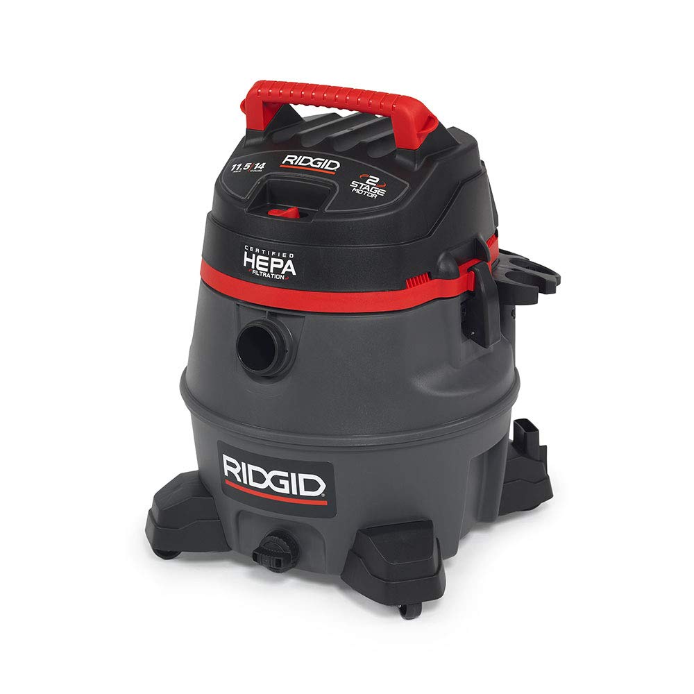 Ridgid 50368 RV2400HF HEPA Wet/Dry Vacuum, 14 gal, Red