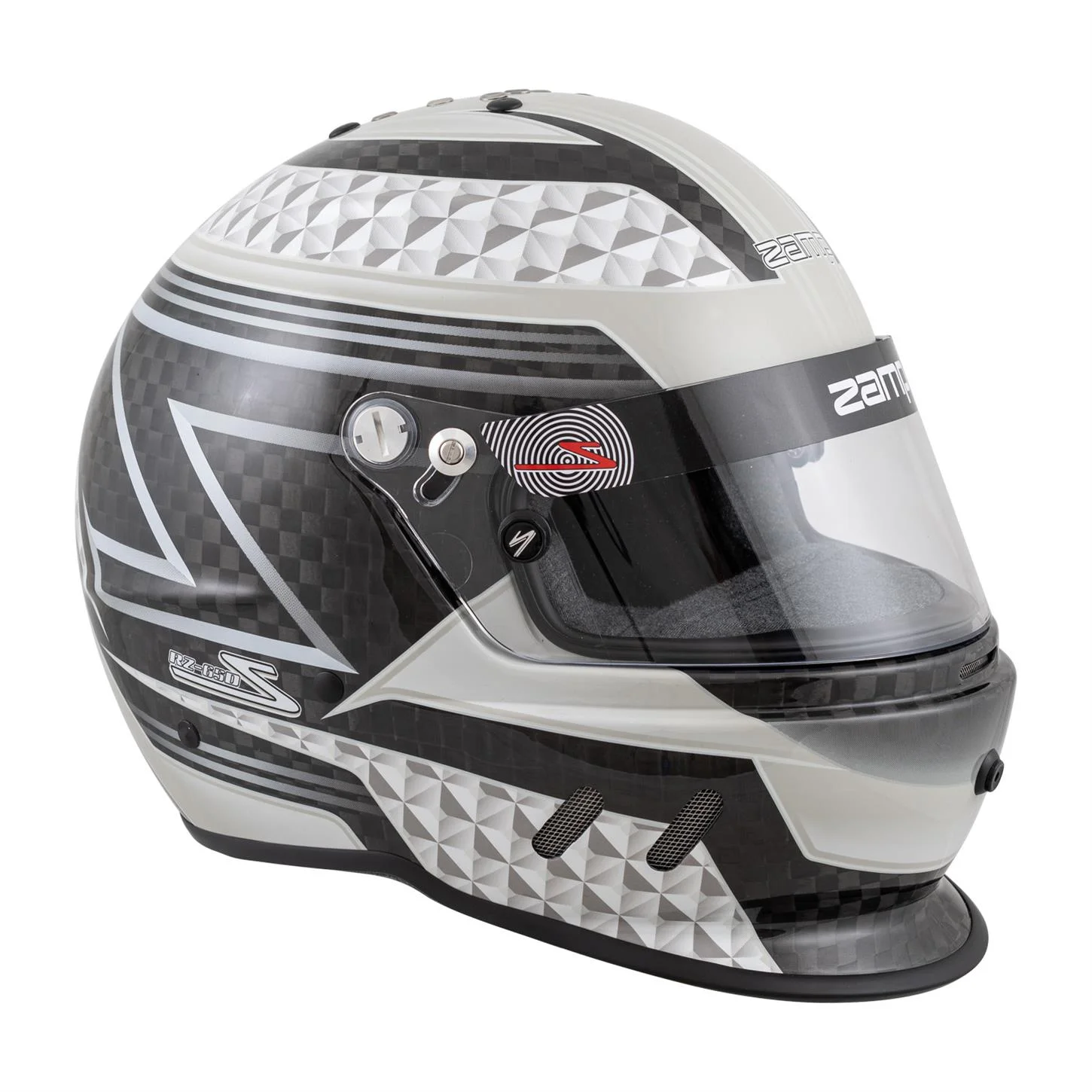 Zamp RZ-65D Carbon SA2020 Helmet, Black/Gray, Medium