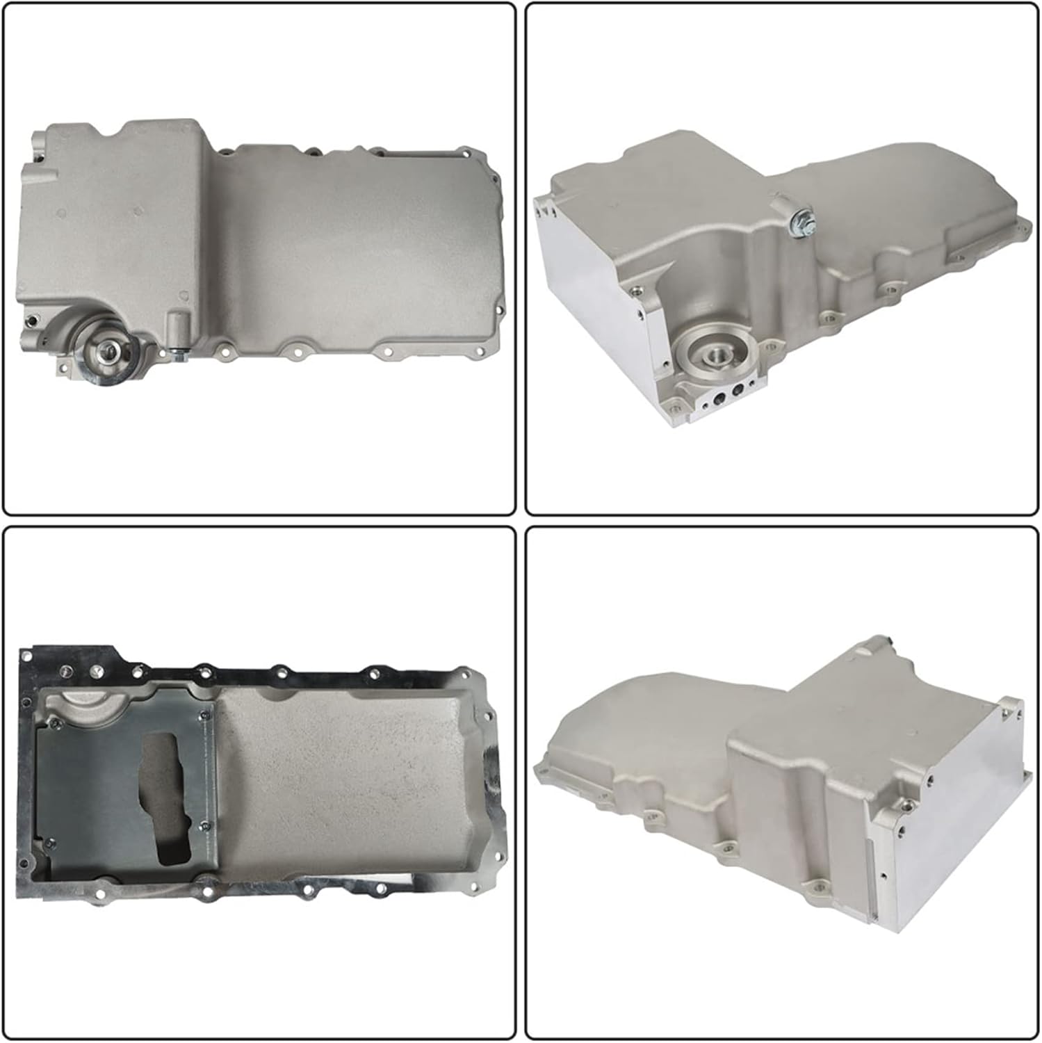 labwork 302-1 Aluminum Oil Pan Kit Replacement for 1955-1987 GM Muscle Classi Car Truck 4.8L 5.3L 6.0L 6.2L