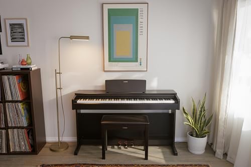 Yamaha Arius, 88-Key Weighted Action Digital Beginner and Intermediate Players, Dynamic Response, Grand Piano Sound, 3-Pedal Unit, Upright Design