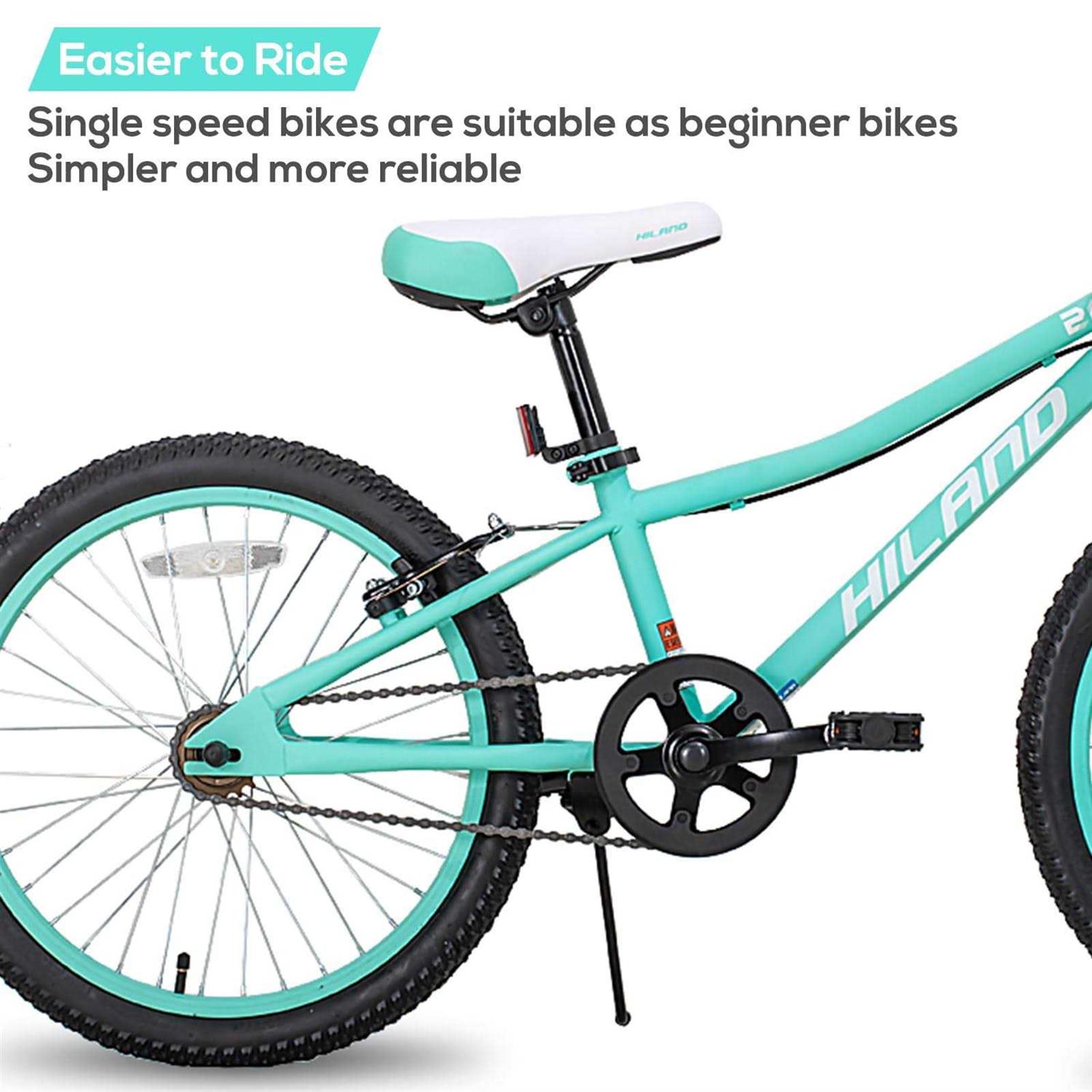 Hiland 20 Inch Kids Mountain Bike for Girls Boys with Dual Handbrakes - Sports Supplies Online Store
