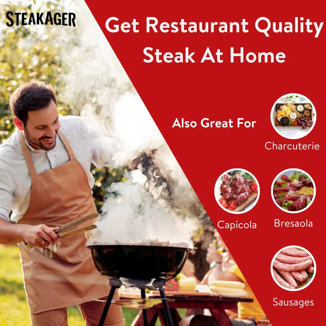 SteakAger PRO 20 Starter Pack - Home Beef Dry Aging Refrigerator, Enjoy Dry-Aged Steak Perfection at Home