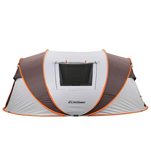 EchoSmile Camping Instant Pop Up Tent, 2/4/6/8/10 Person, Water Resistant Dome, Easy Setup for Camping Hiking and Outdoor, Portable with Carry Bag