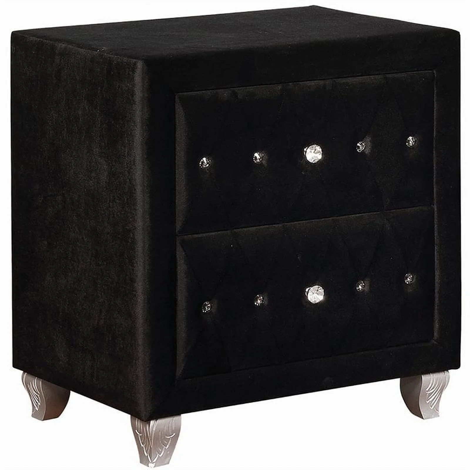 Stonecroft Furniture Dove Way 5 Piece Queen Wingback Bedroom Set in Black