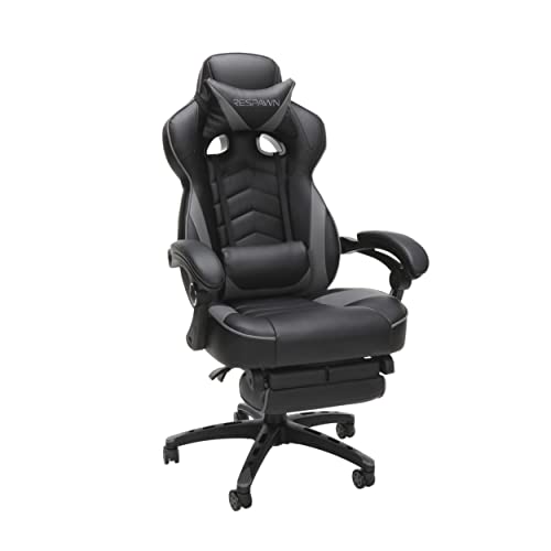 RESPAWN 110 Pro Gaming Chair - Gaming Chair with Footrest, Reclining Gaming Chair, Video Gaming Computer Desk Chair, Adjustable Desk Chair