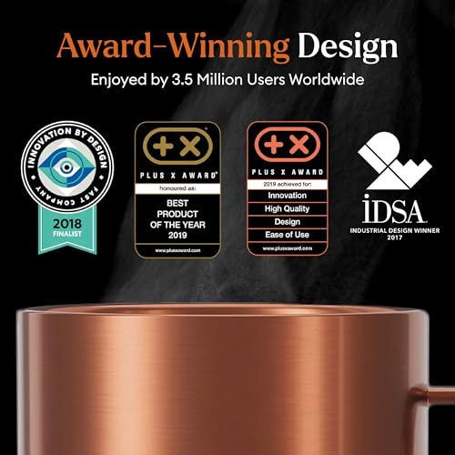 Ember Temperature Control Smart Mug 2, 14 Oz, App-Controlled Heated Coffee Mug with 80 Min Battery Life and Improved Design, Black