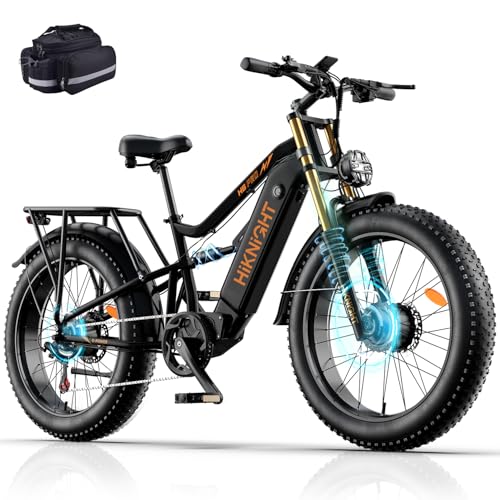 Dual Motor Electric Bike Peak 3000W, 52V 20AH Battery E Bike for Adults 26 Inch Fat Tire Mountain Electric Bicycle 38 MPH