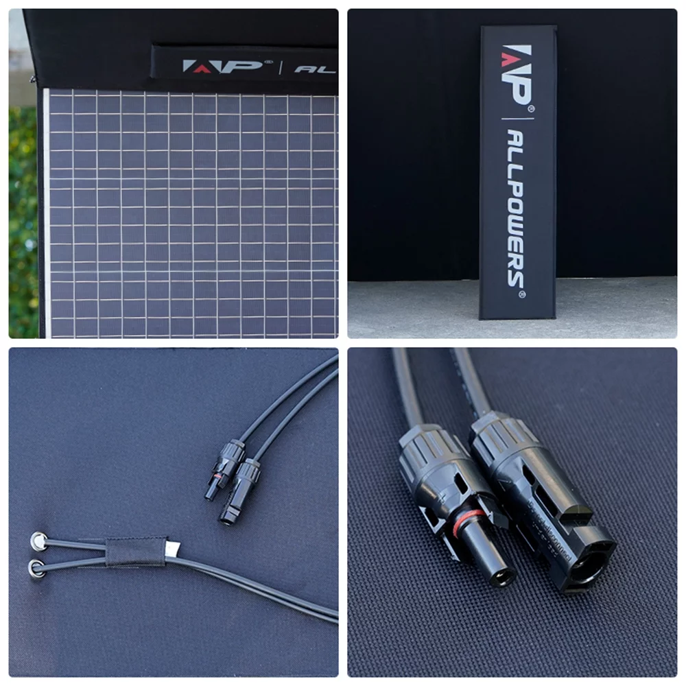 ALLPOWERS R4000 Portable Solar Generator Kit, 3 Pack 400W Foldable Solar Panel with 3600 Watt 3600Wh LiFePO4 Portable Power Station