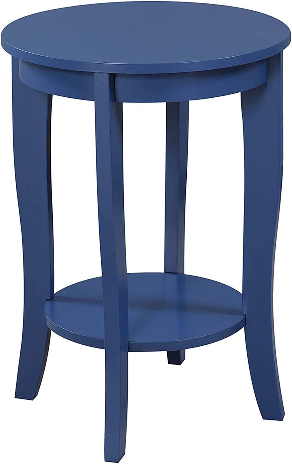 Convenience Concepts American Heritage Round End Table, White
